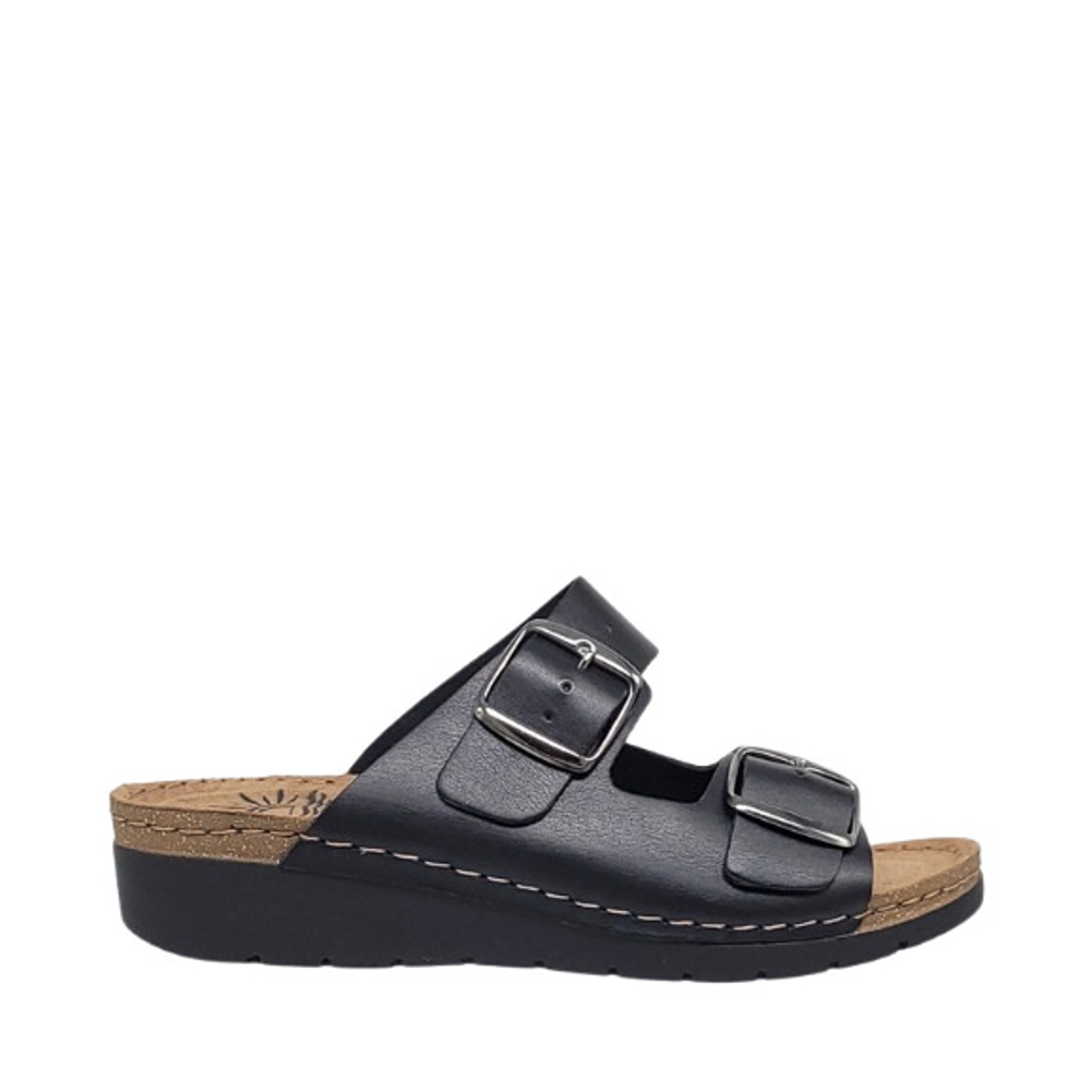  SunnySandals flatforms IBIZA-50503 μαύρο 2025