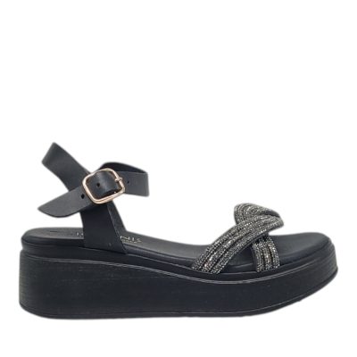 Fitrakis Collection Γυναικεία flatforms 10011410 μαύρο