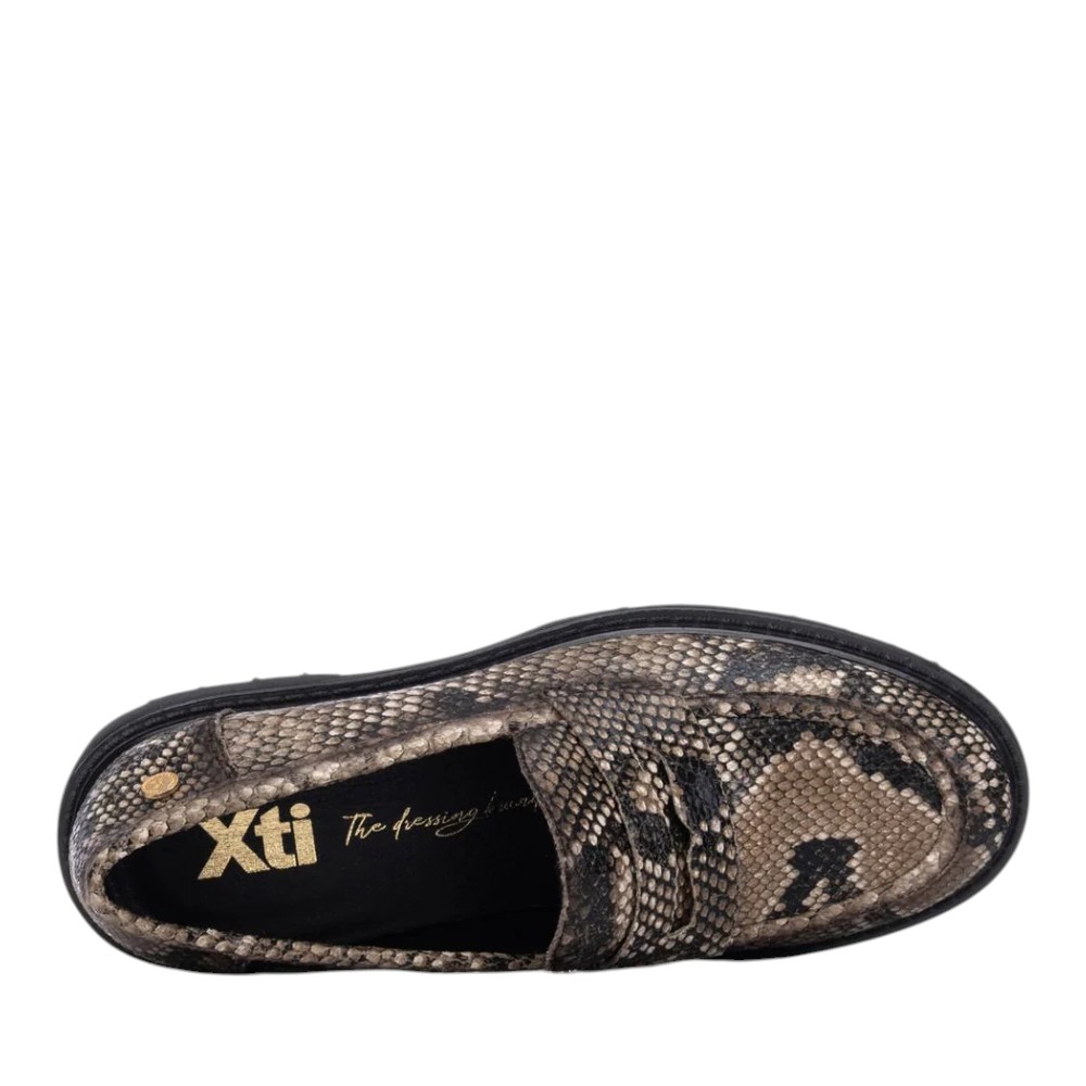 Γυναικεία loafers Xti 146255 καφέ-μαύρο - Image 5