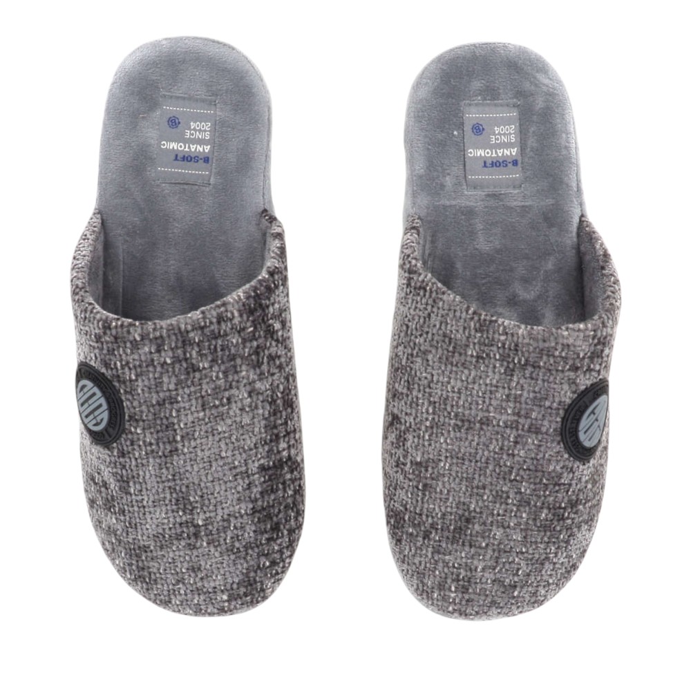 Ανδρικές χειμερινές παντόφλες B-Soft 176/26014 Grey - Image 2