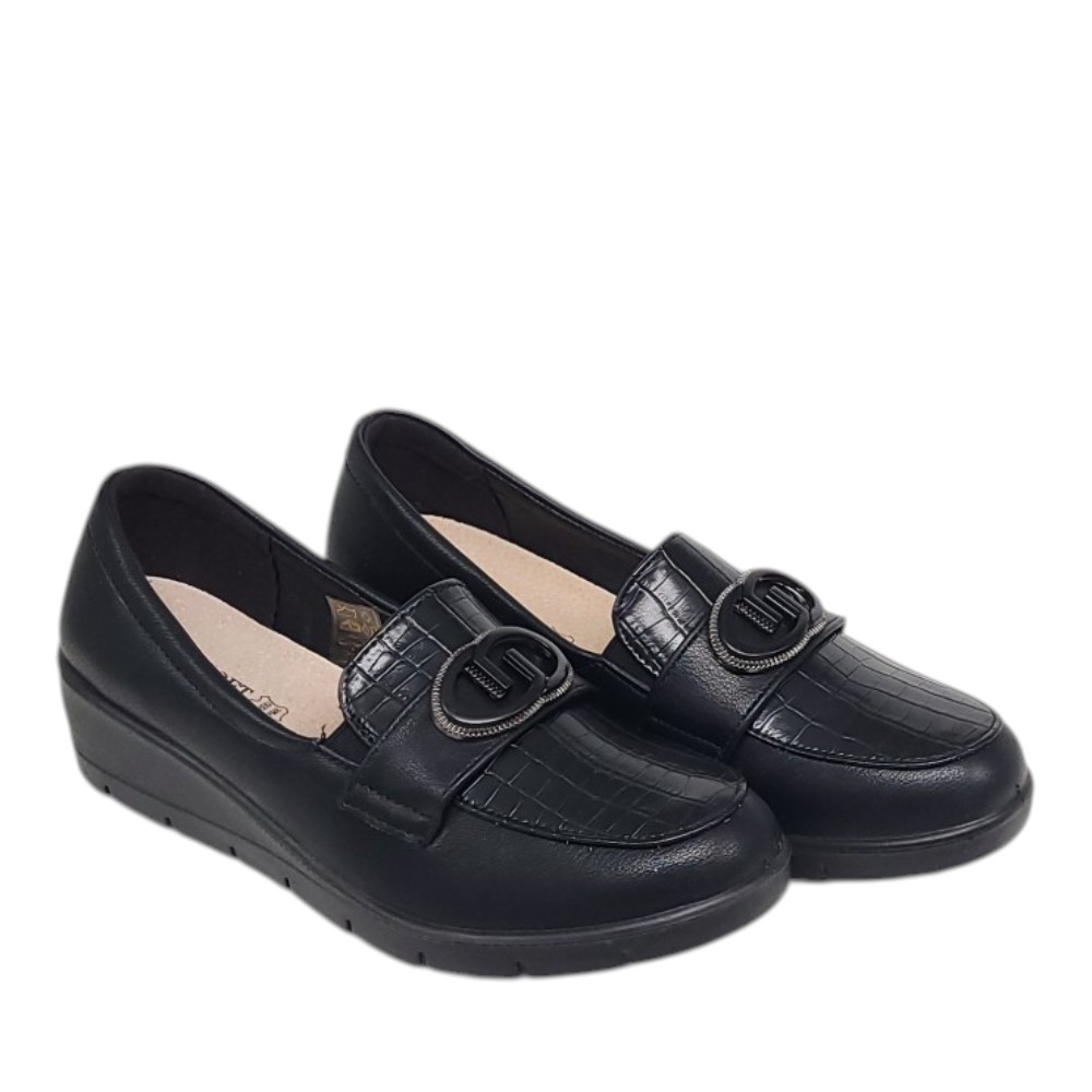 Γυναικεία loafers B-Soft 197/67-32 μαύρο - Image 2