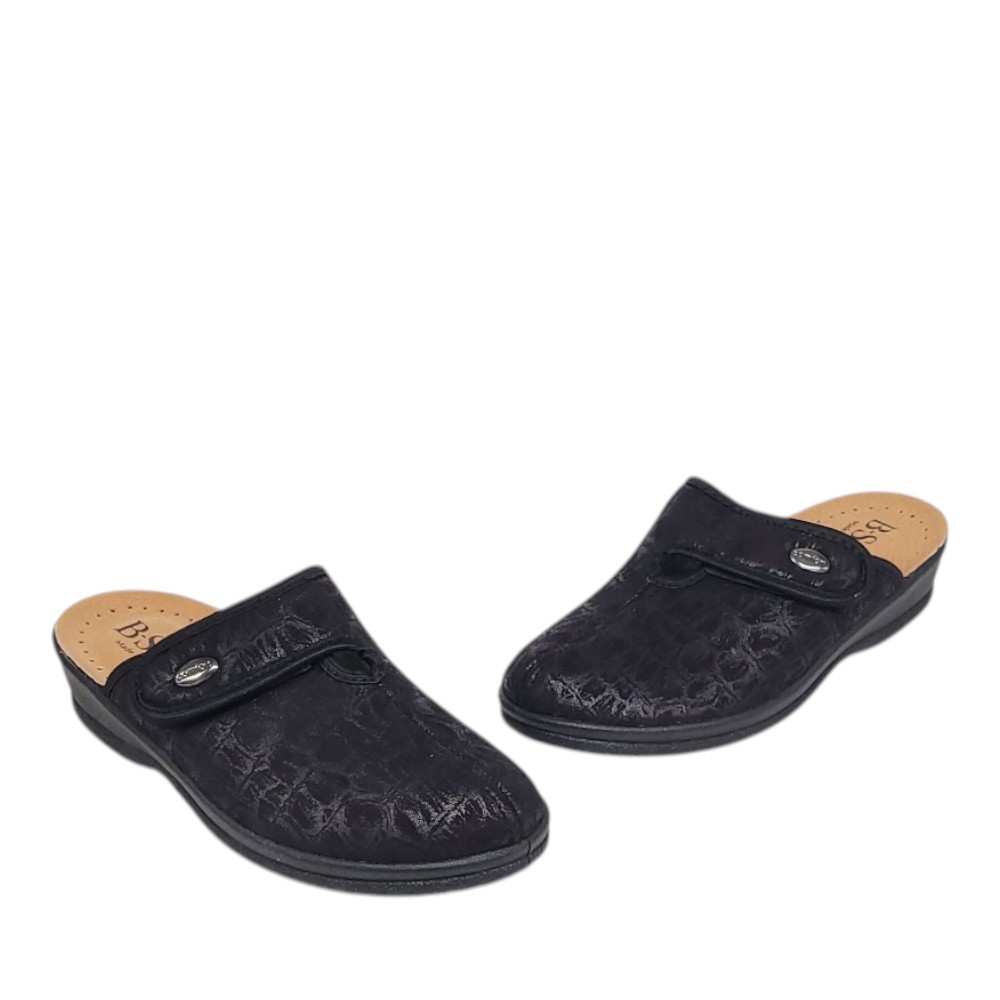 Γυναικείες παντόφλες B-Soft 403367 μαύρο - Image 3