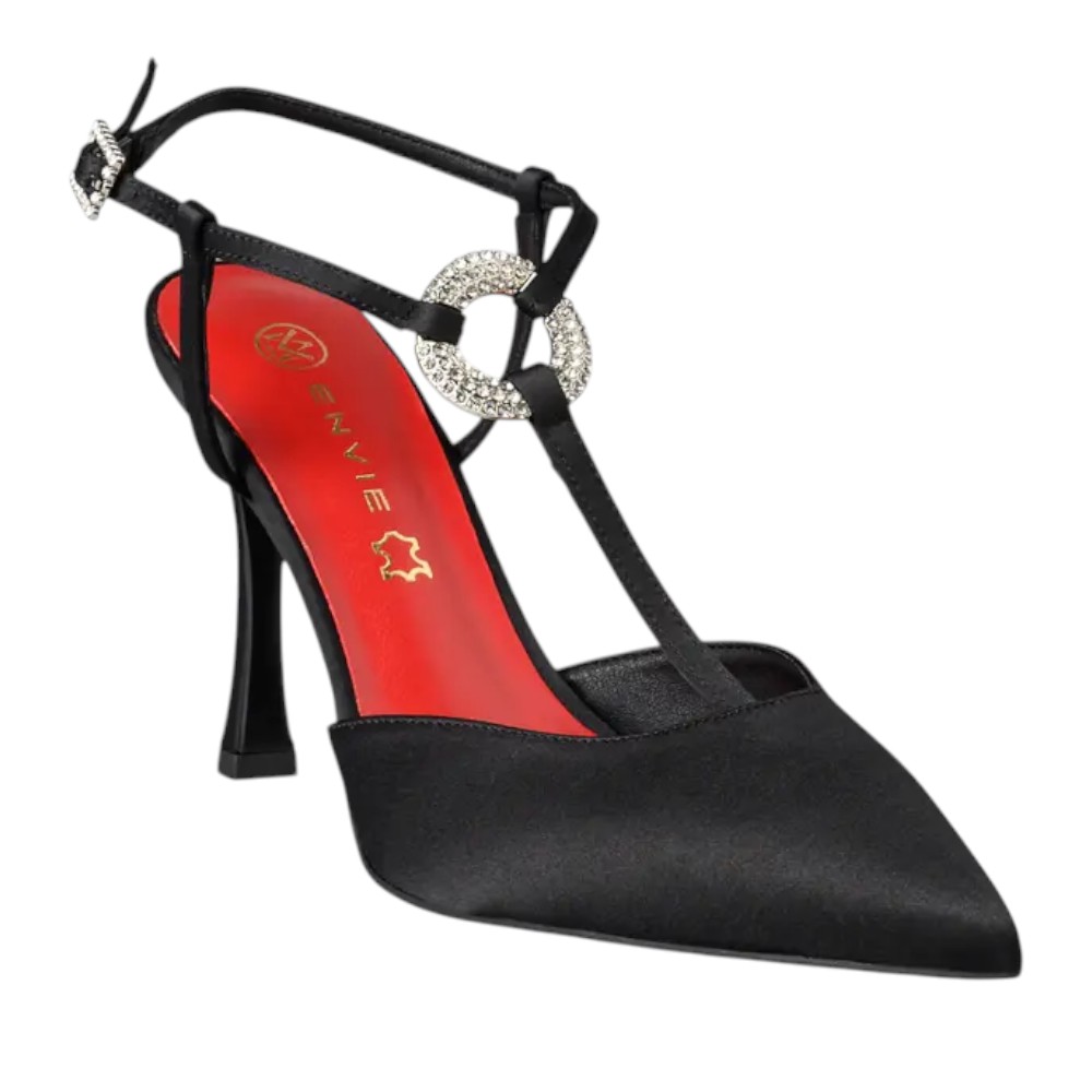 Γυναικείες slingback γόβες Envie E02-24730-34 Black - Image 2