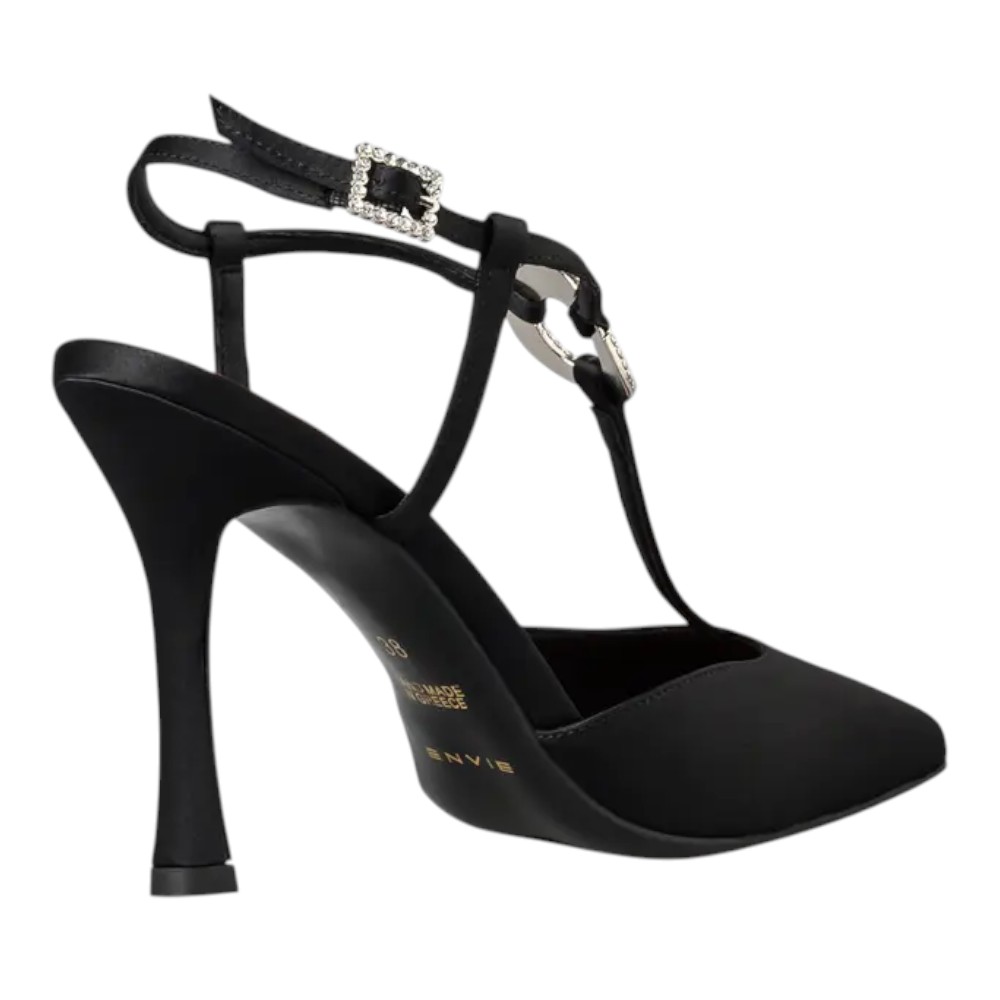 Γυναικείες slingback γόβες Envie E02-24730-34 Black - Image 3